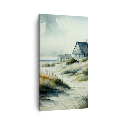 Lærredstryk - Billede på lærred - Væk fra trængsel og travlhed - 45x80 cm