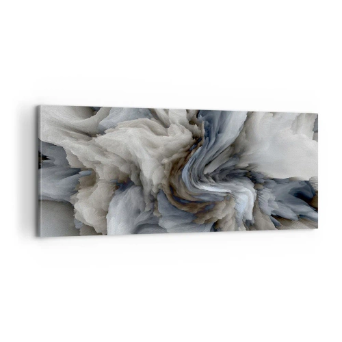 Lærredstryk - Billede på lærred - Sten og blomst - 100x40 cm