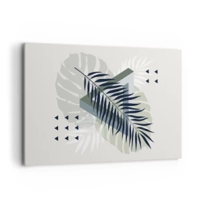 Lærredstryk - Billede på lærred - Natur og geometri - to ordener? - 120x80 cm