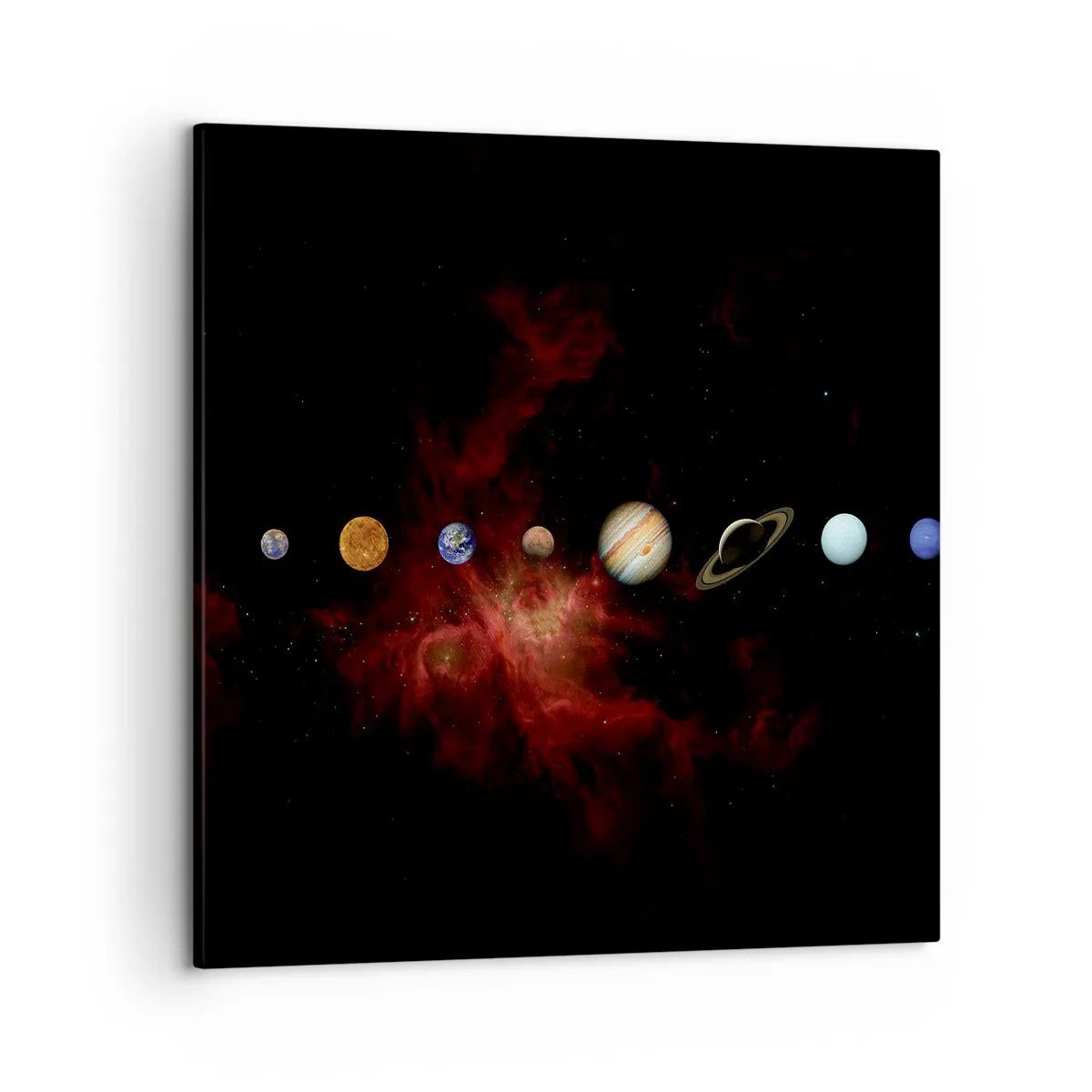 Lærredstryk - Billede på lærred - Vores nabolag - 50x50 cm