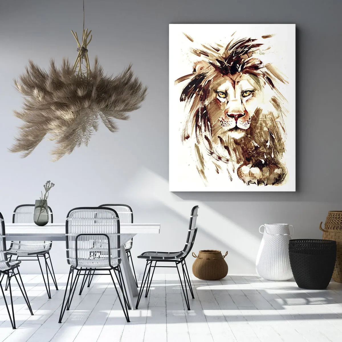 Lærredstryk - Billede på lærred - Styrke og værdighed - 50x70 cm