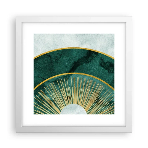 Plakat i hvid ramme - Et anderledes solsystem - 30x30 cm