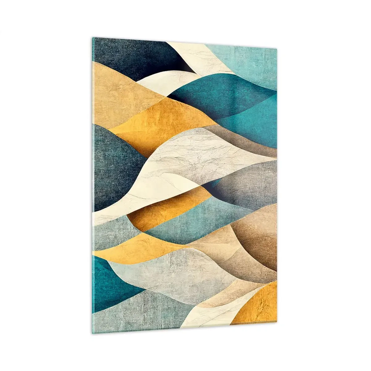 Billede på glas - Rytme og bølger - 50x70 cm