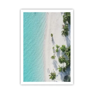 Plakat - Ferie i paradis - 70x100 cm