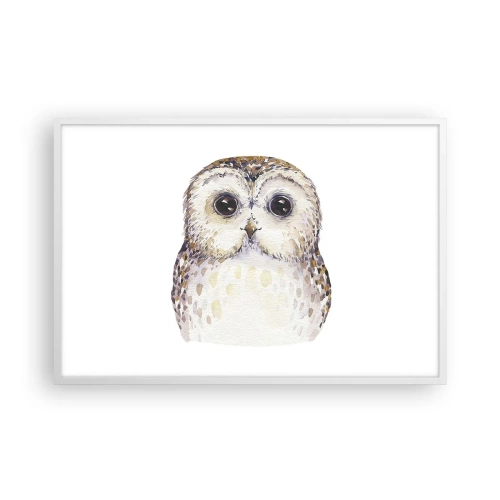 Plakat i hvid ramme - Se mig i øjnene - 91x61 cm