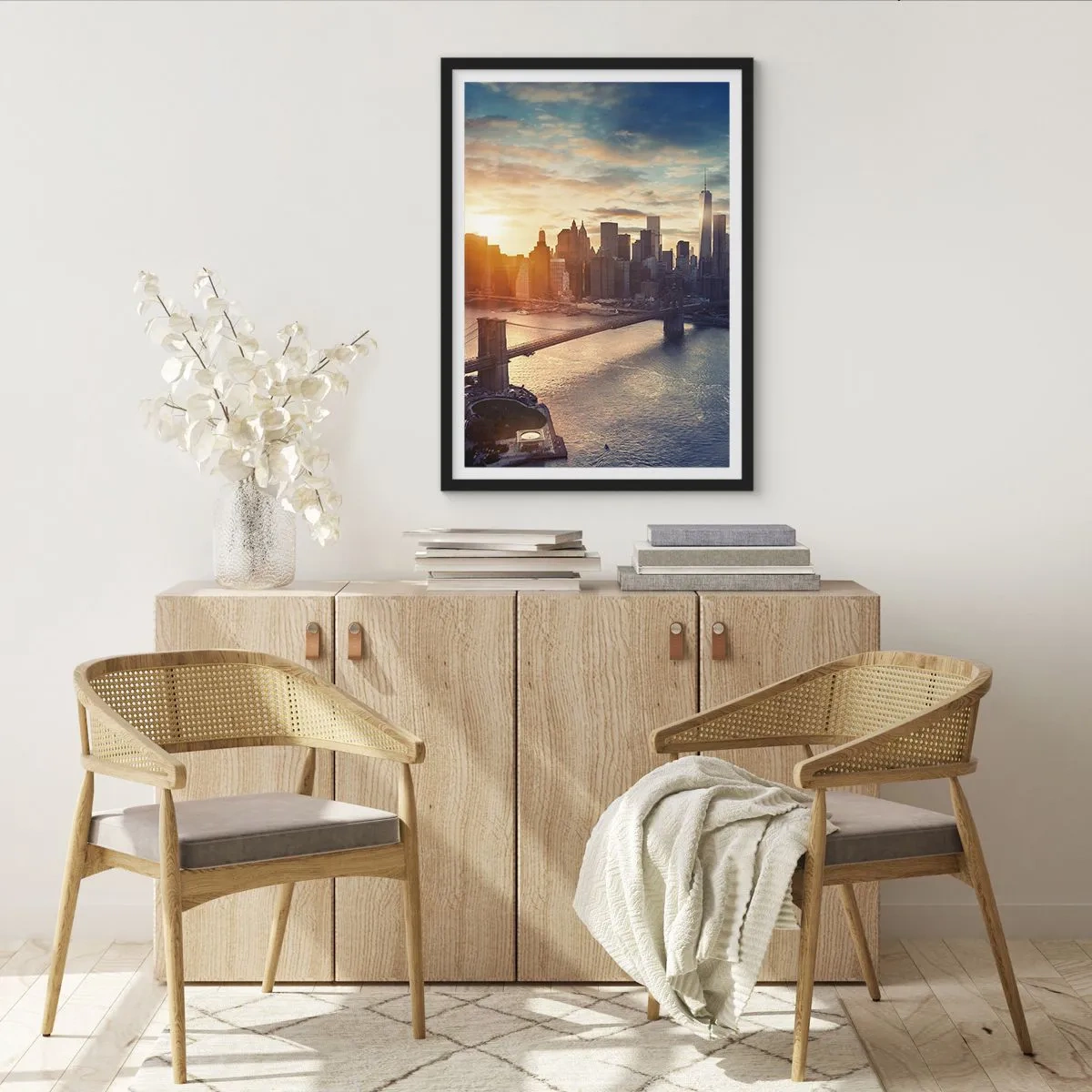 Plakat i sort ramme - Et monument til vestlig kultur - 70x100 cm