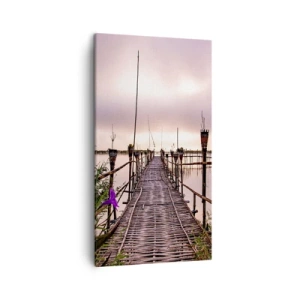 Lærredstryk - Billede på lærred - Den stille og rolige atmosfære i Asien - 45x80 cm