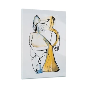 Billede på glas - Abstraktion af glas - 50x70 cm