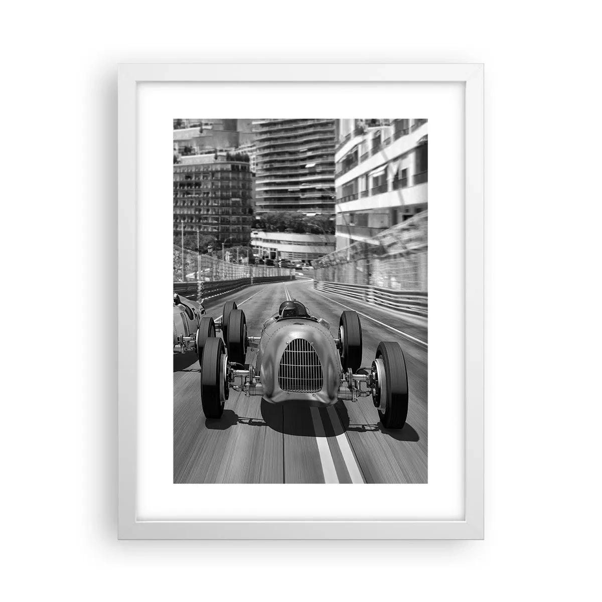 Plakat i hvid ramme - Der var engang i Monte Carlo - 30x40 cm