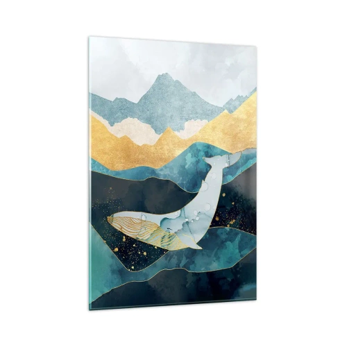 Billede på glas - Den kølige skønhed i det nordlige område - 80x120 cm