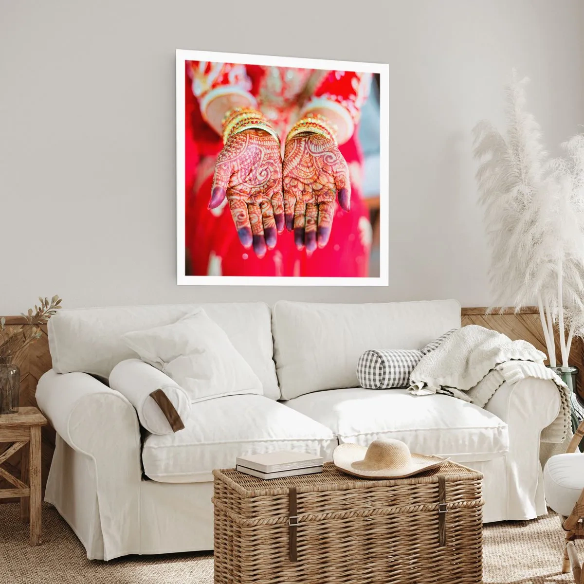 Plakat - Klar til at fange lykken - 60x60 cm