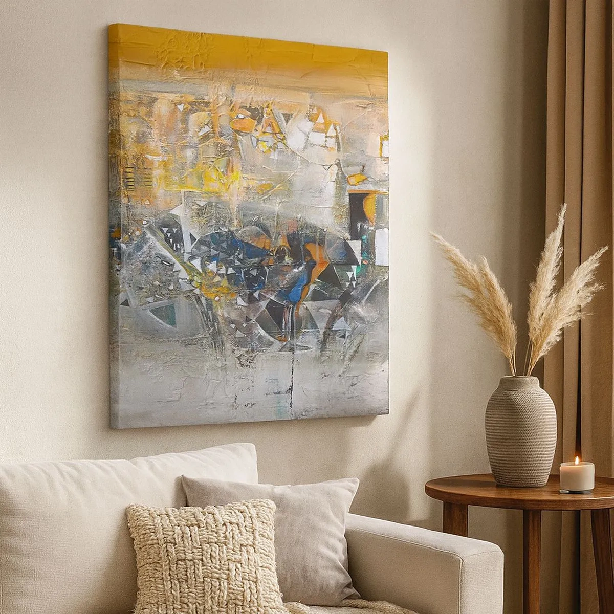 Lærredstryk - Billede på lærred - Alt vil falde på plads - 30x30 cm