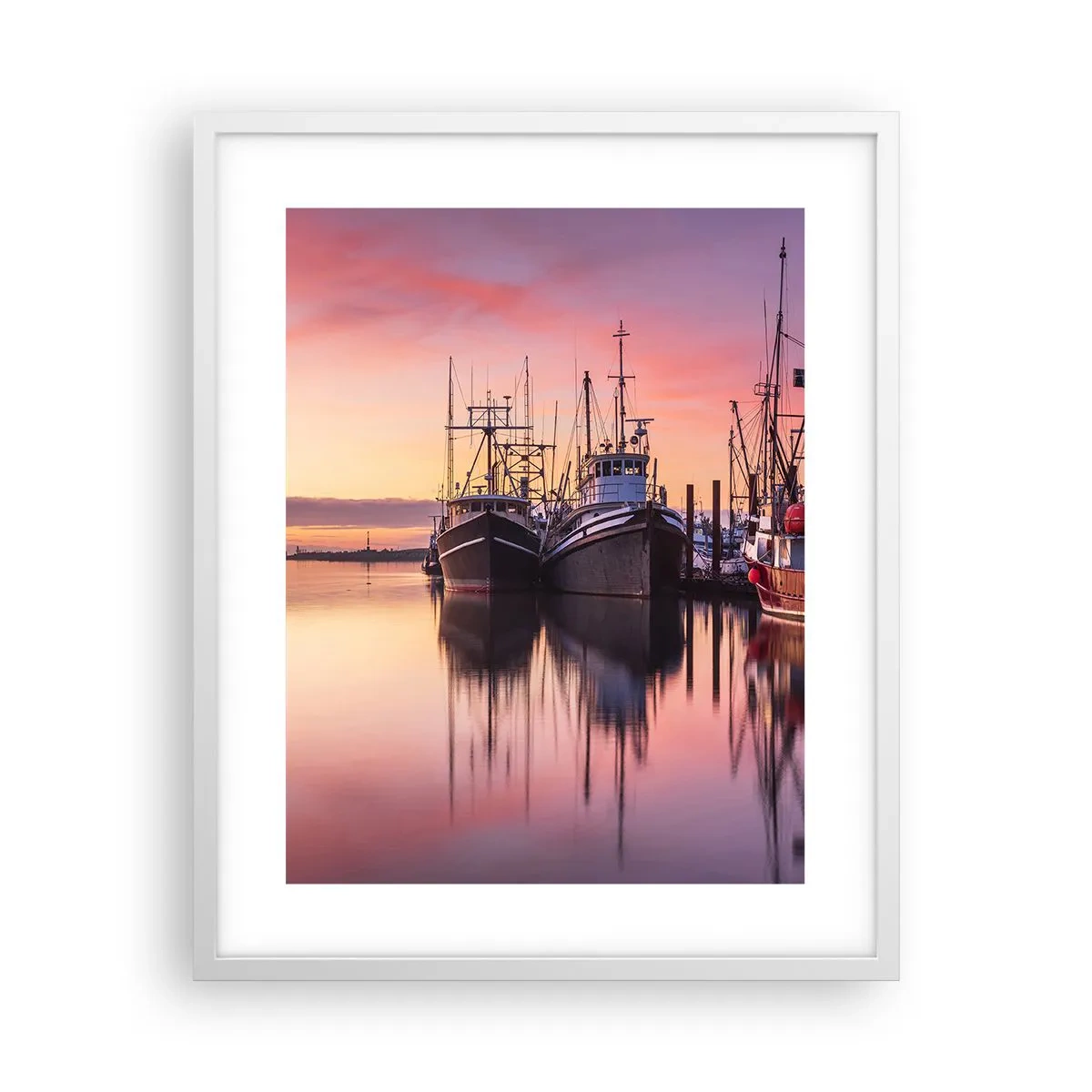 Plakat i hvid ramme - Før den næste dag - 40x50 cm