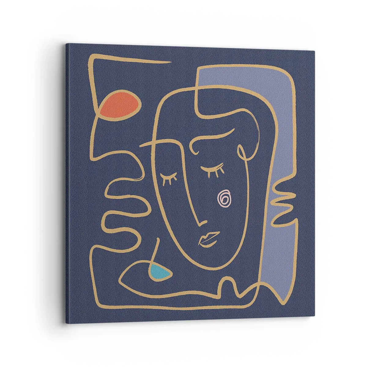 Lærredstryk - Billede på lærred - I drømmerier - 70x70 cm