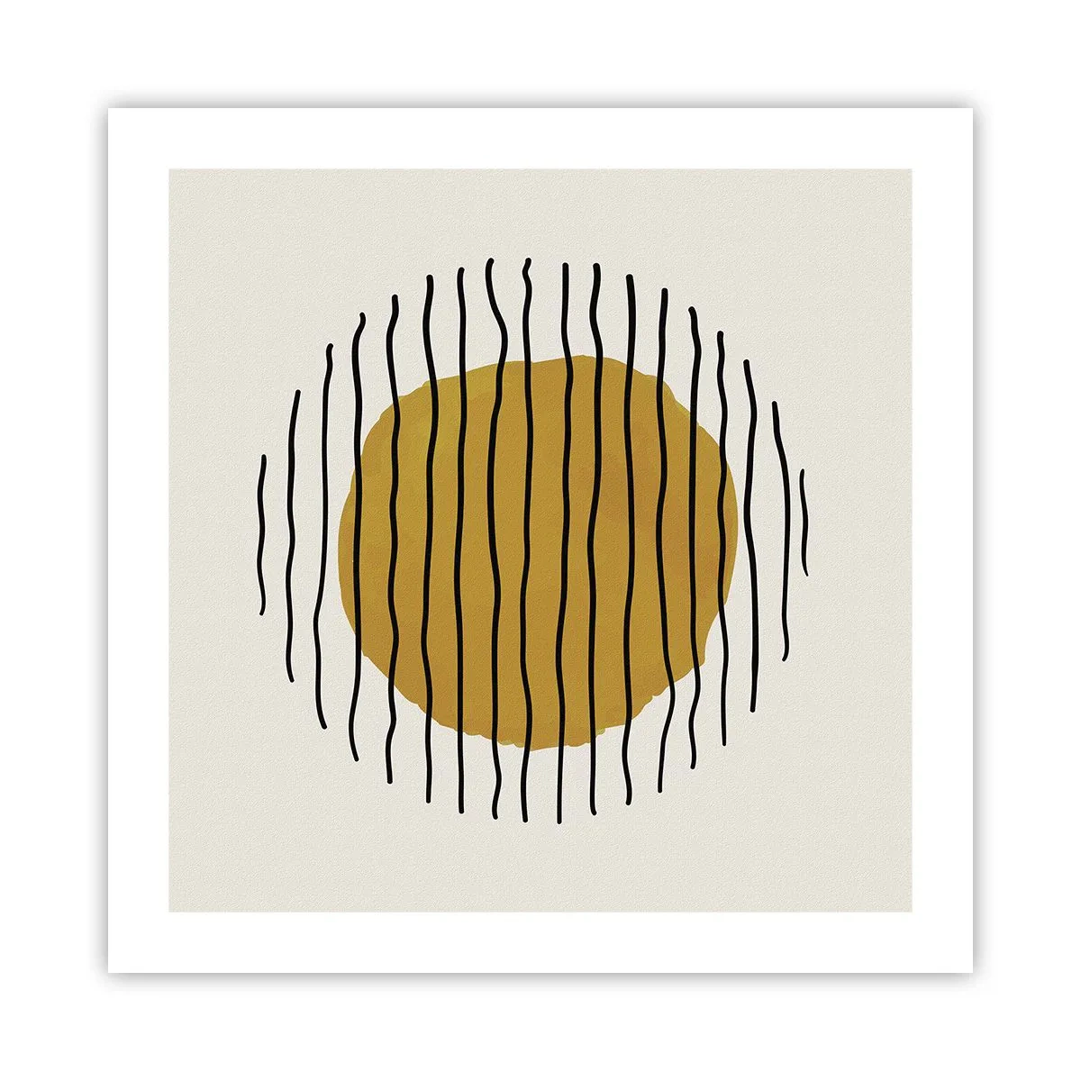 Plakat - Abstraktion, der skælver af varme - 50x50 cm