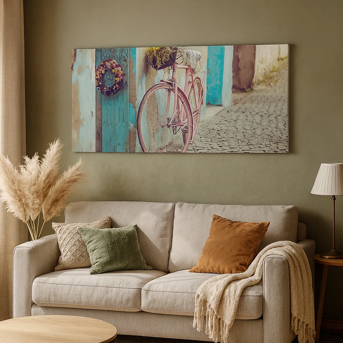 Lærredstryk - Billede på lærred - Jeg vender tilbage om lidt - 30x30 cm