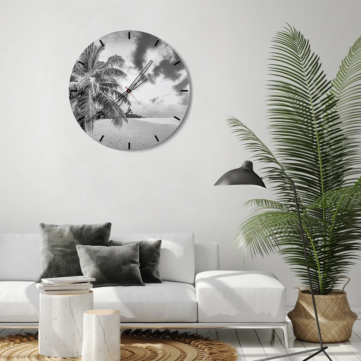 Vægur, Uret - Når du længes efter ensomhed.... - 40x40 cm