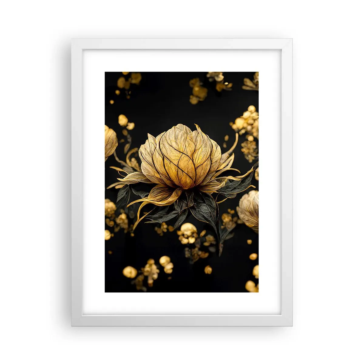 Plakat i hvid ramme - Subtil skrøbelighed - 30x40 cm