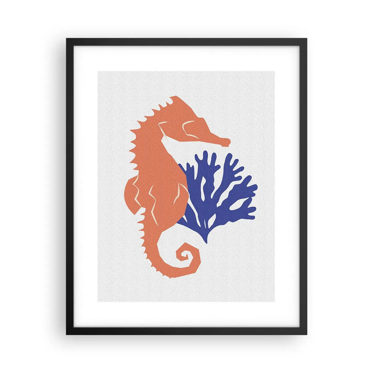 Plakat i sort ramme - På en eng under vandet - 40x50 cm