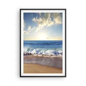 Plakat i sort ramme - Bevægelse og stilhed på samme tid - 61x91 cm