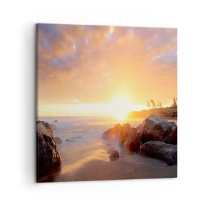 Lærredstryk - Billede på lærred - En lysende aftenbrise - 50x50 cm