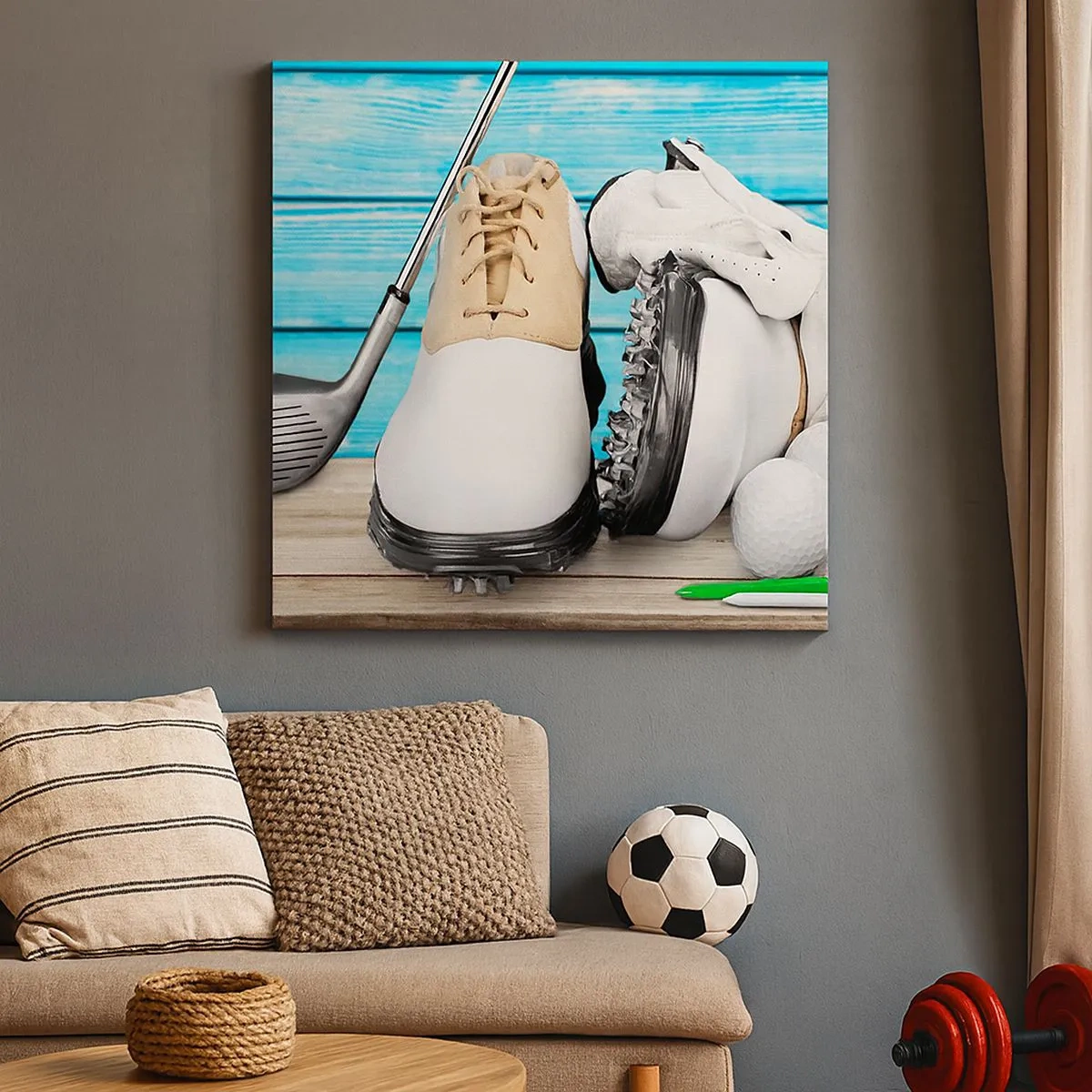 Lærredstryk - Billede på lærred - Alt er klar - 30x30 cm