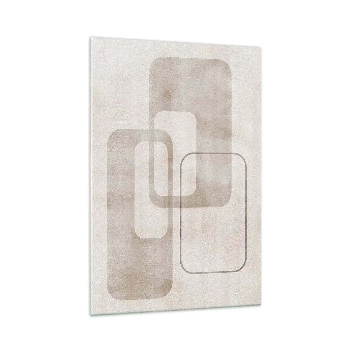 Billede på glas - Geometrisk fuga - 70x100 cm