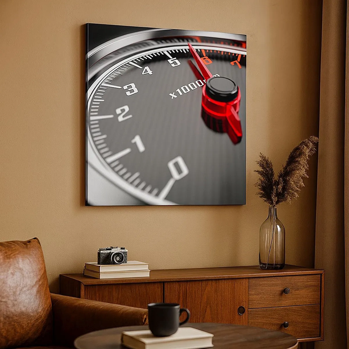 Lærredstryk - Billede på lærred - Træd på speederen - 30x30 cm