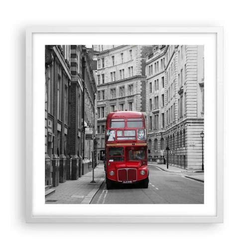 Plakat i hvid ramme - Hverdagen behøver ikke at være grå - 50x50 cm