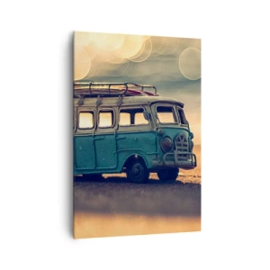 Lærredstryk - Billede på lærred - Enden på idolerne: penge og arbejde - 70x100 cm