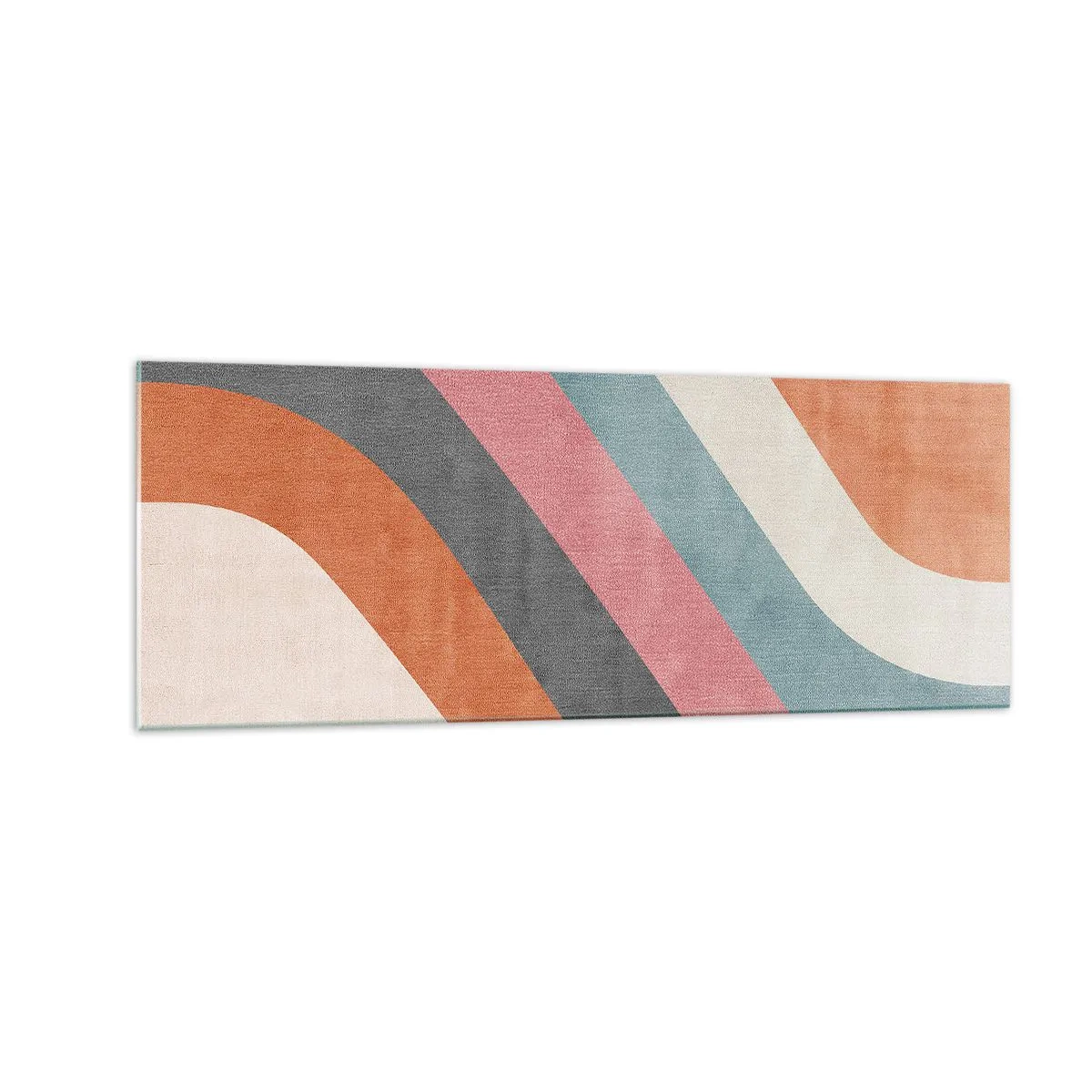 Billede på glas - Diagonal komposition - bevægelse - 140x50 cm