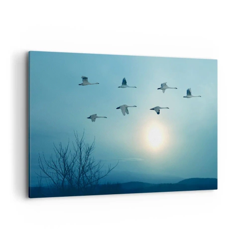 Lærredstryk - Billede på lærred - Farvel til sommeren for et år - 100x70 cm
