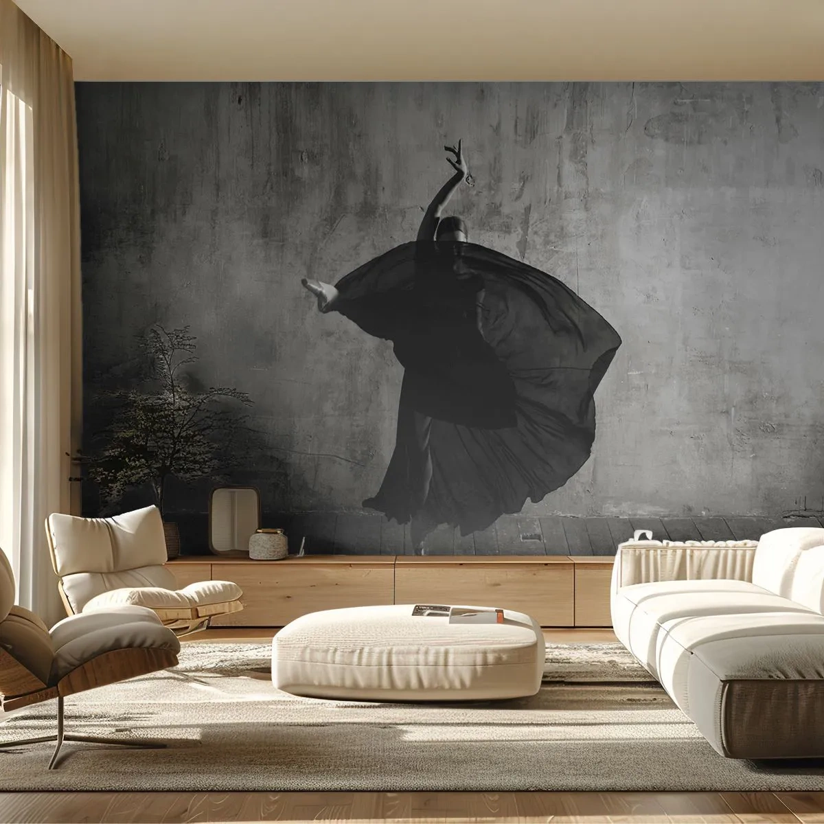 Fototapet Premium Canvas - Passioneret bælte - Ballerina, Dans, Ballet - 250x175 cm