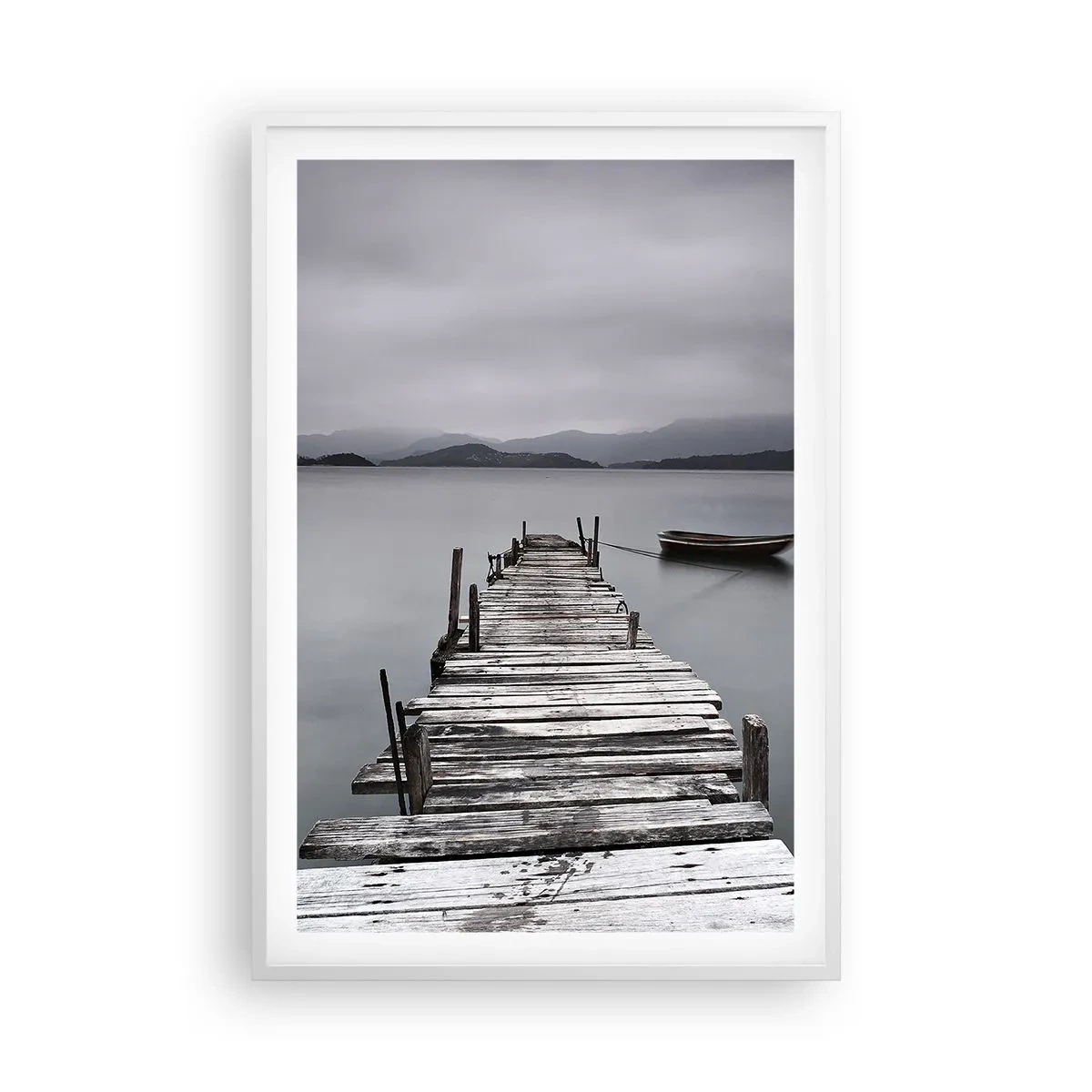 Plakat i hvid ramme - Du kan tage af sted i morgen - 61x91 cm