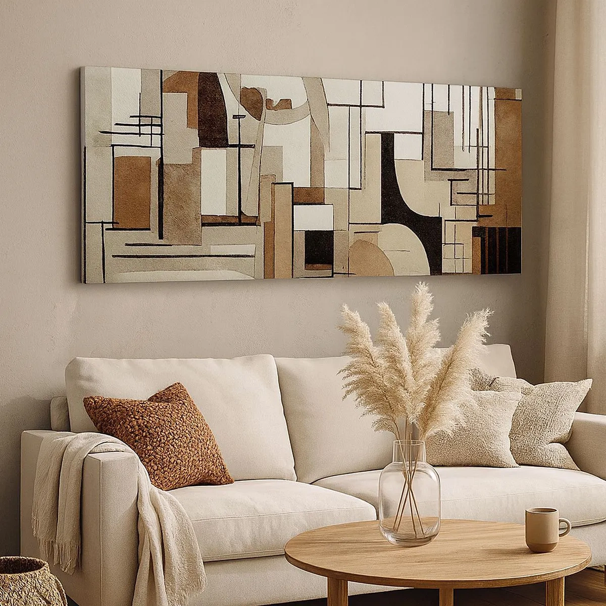 Lærredstryk - Billede på lærred - Bybillede 2.0 - 100x40 cm