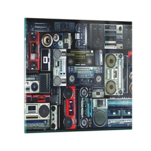 Billede på glas - Nostalgi for 1980'erne. - 30x30 cm