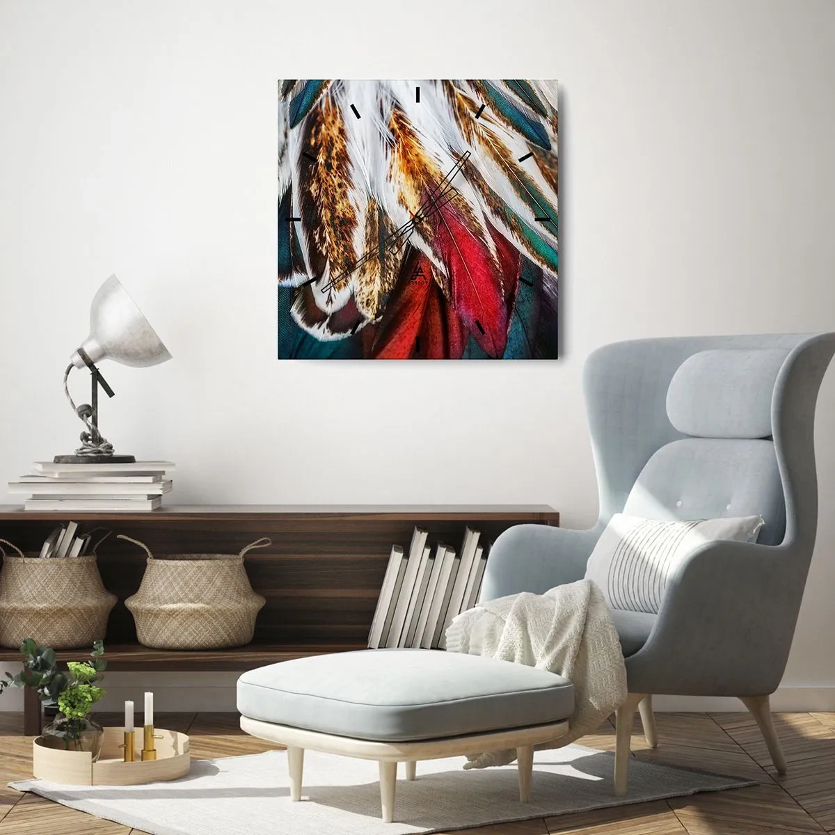 Vægur, Uret - Flyvningens hemmeligheder - 40x40 cm