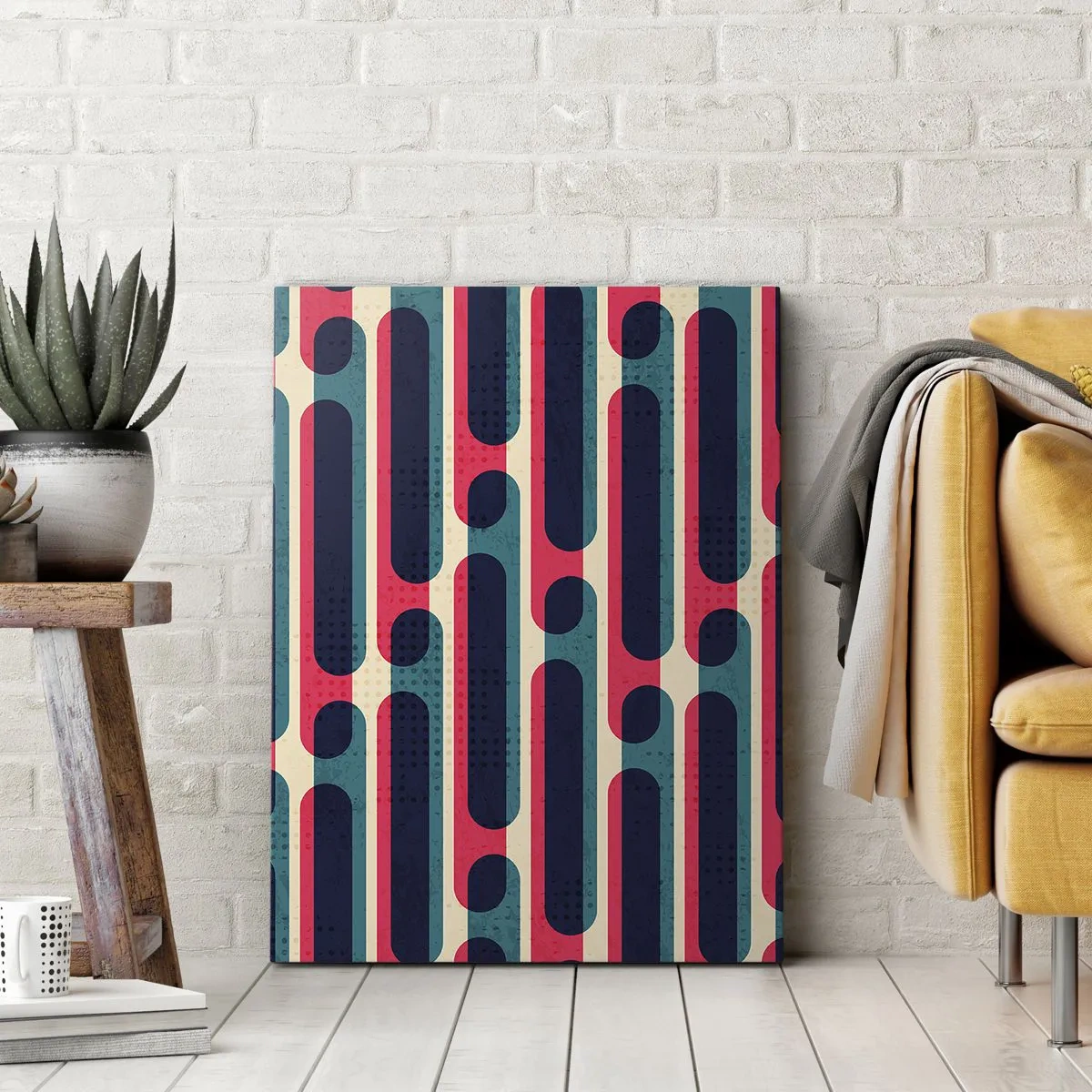 Lærredstryk - Billede på lærred - Indad og fremad - 55x100 cm