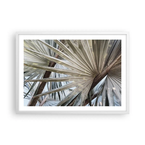Plakat i hvid ramme - Ventilatorer i troperne - 70x50 cm