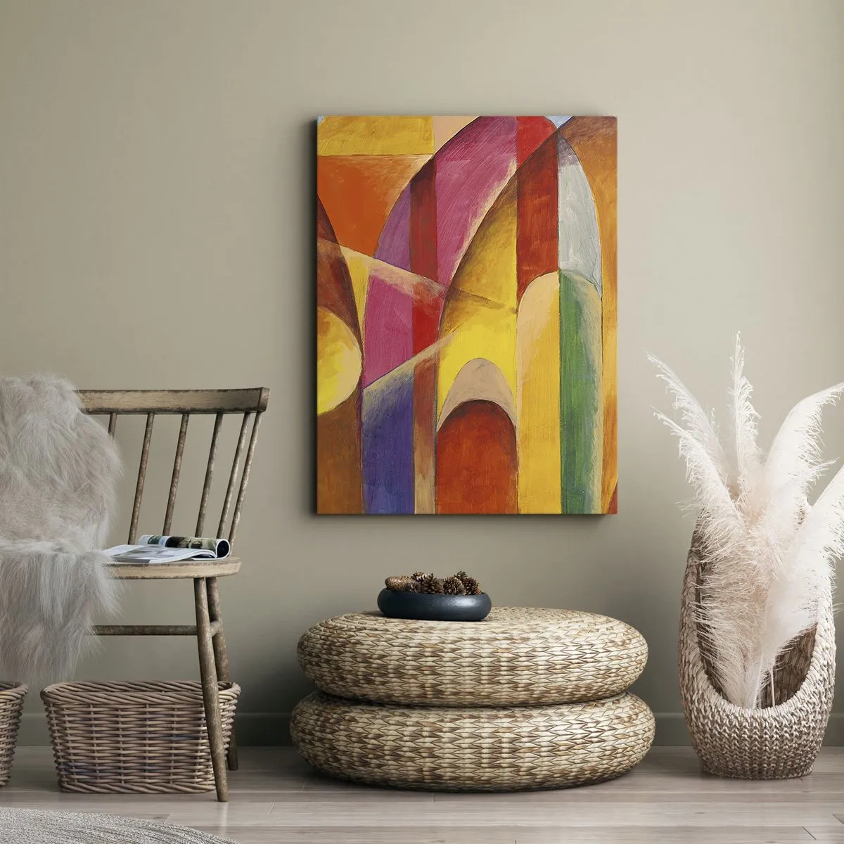 Lærredstryk - Billede på lærred - Solens katedral - 45x80 cm