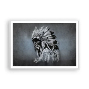 Plakat i hvid ramme - Tilbage til rødderne - 100x70 cm