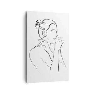 Lærredstryk - Billede på lærred - Nøgen: et sensuelt mysterium - 80x120 cm