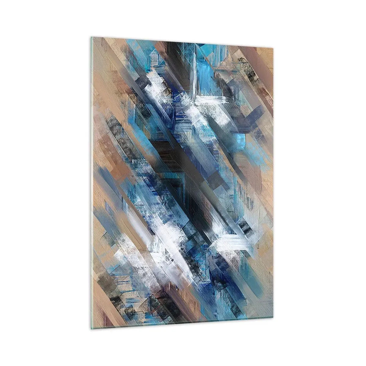 Billede på glas - På en blå skråning - 50x70 cm