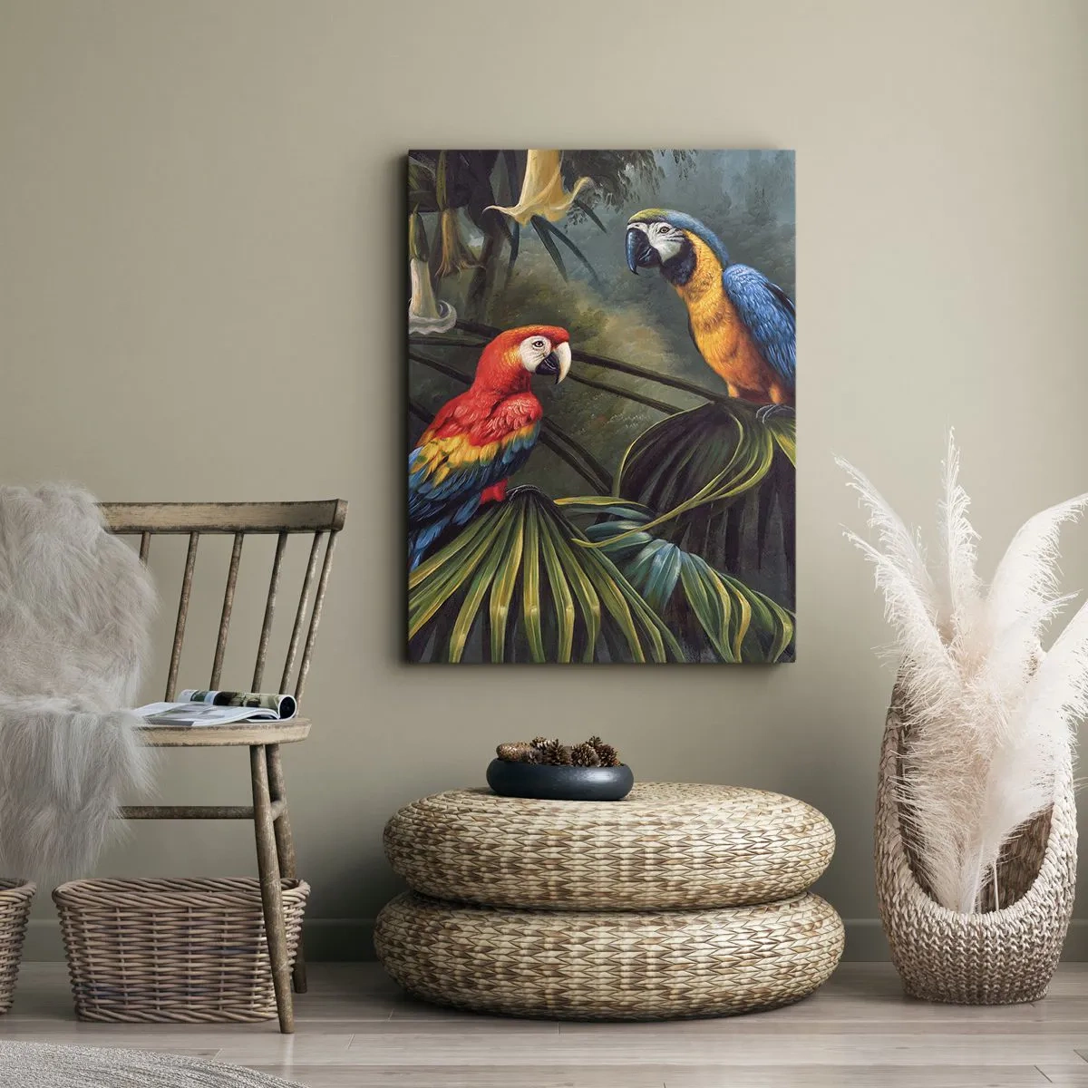 Lærredstryk - Billede på lærred - Romantik i troperne - 50x70 cm