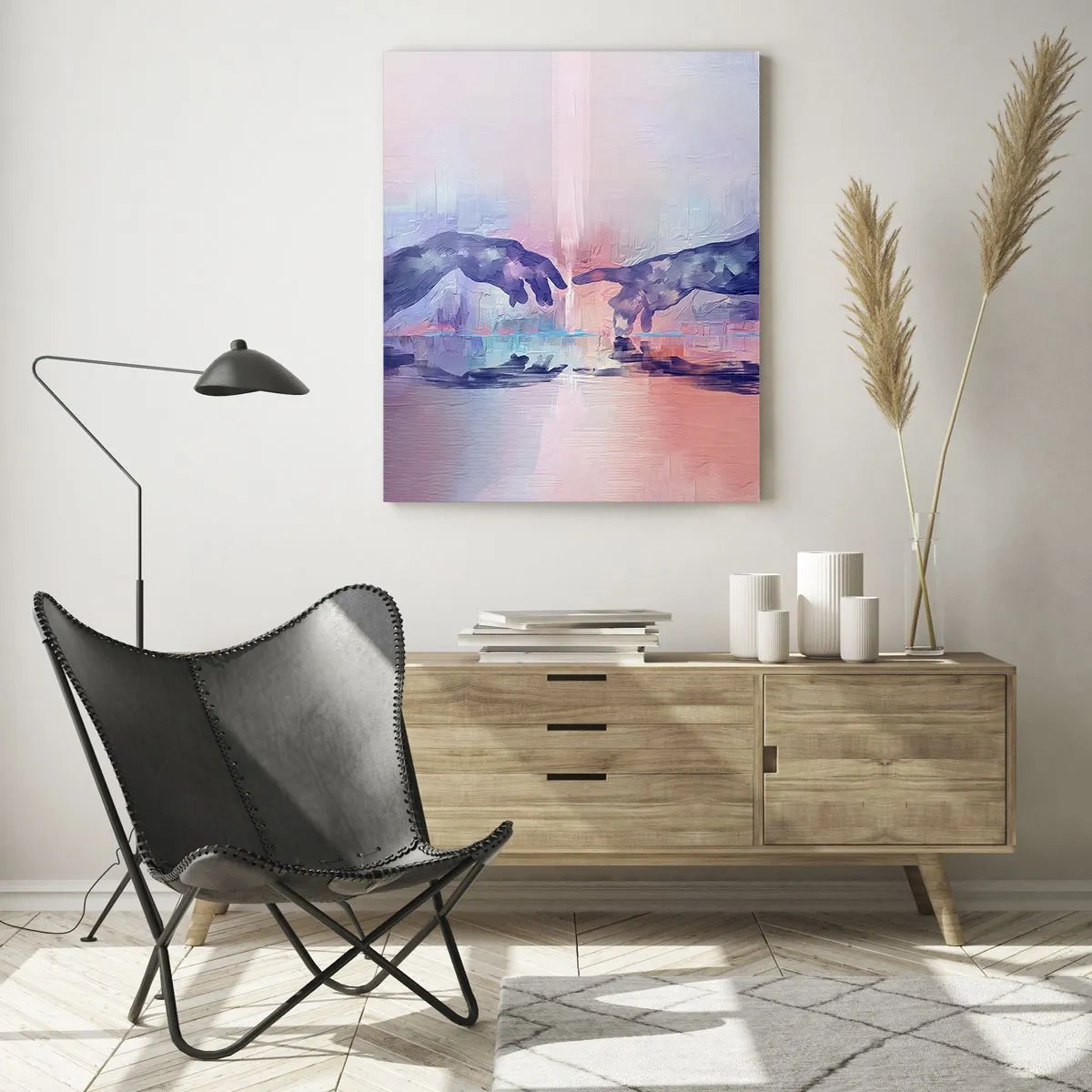 Billede på glas - Den guddommelige gnist af liv - 80x120 cm