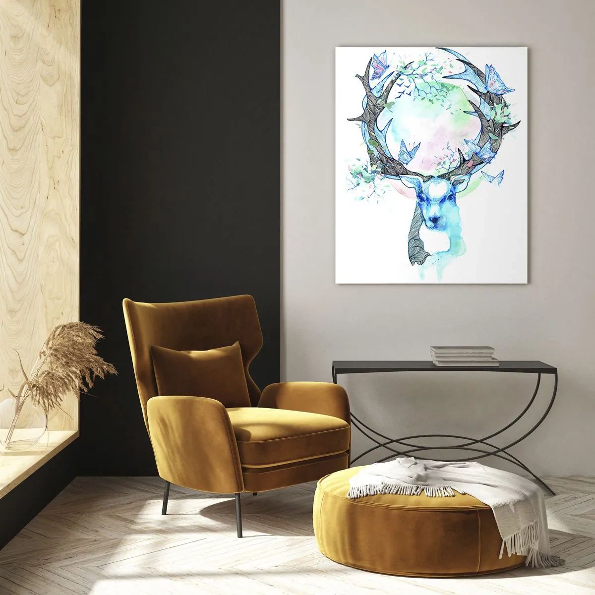 Billede på glas - Naturens styrke og følsomhed - 50x70 cm