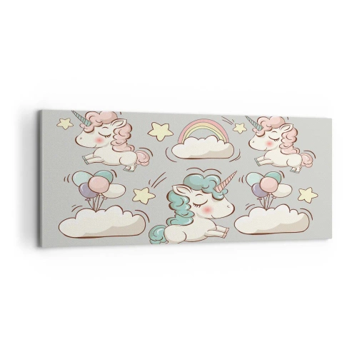 Lærredstryk - Billede på lærred - Der er bestemt ... - 120x50 cm