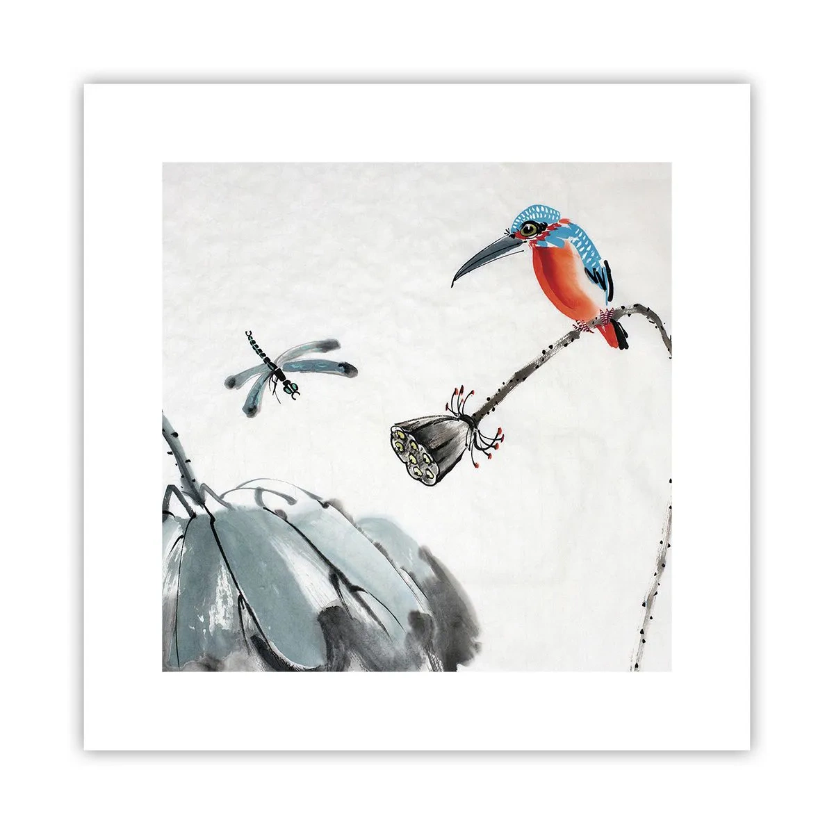 Plakat - Engenes liv - 30x30 cm