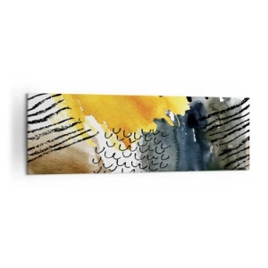 Lærredstryk - Billede på lærred - Et møde mellem elementerne - 160x50 cm