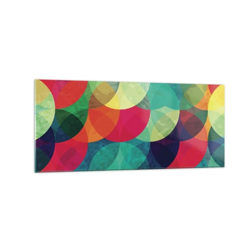 Billede på glas - Ind i regnbuens opstigning - 120x50 cm